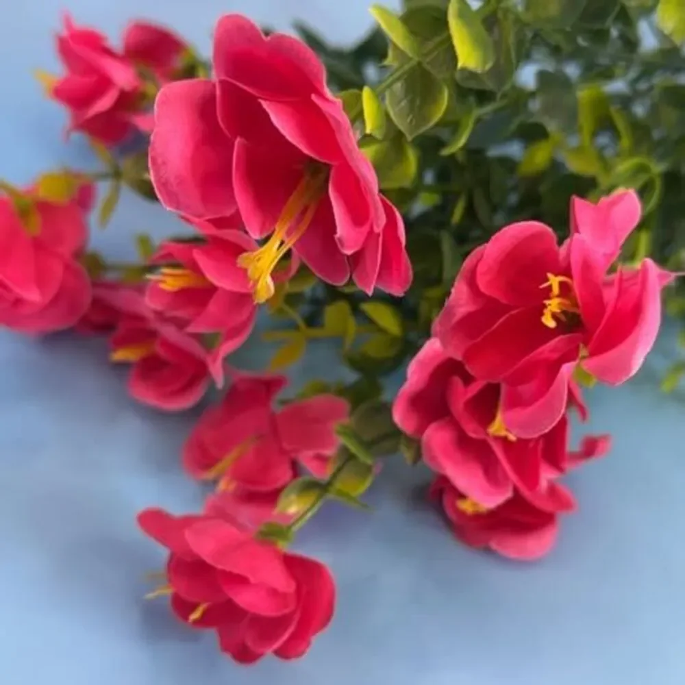 Pink Artificial Flower Bouquet Silk Fade Resistant for outdoor enjoyment.
